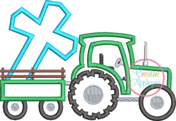 Tractor Cross Applique - Image 2