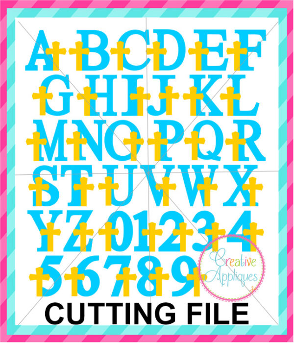 Cross Alphabet Cutting File