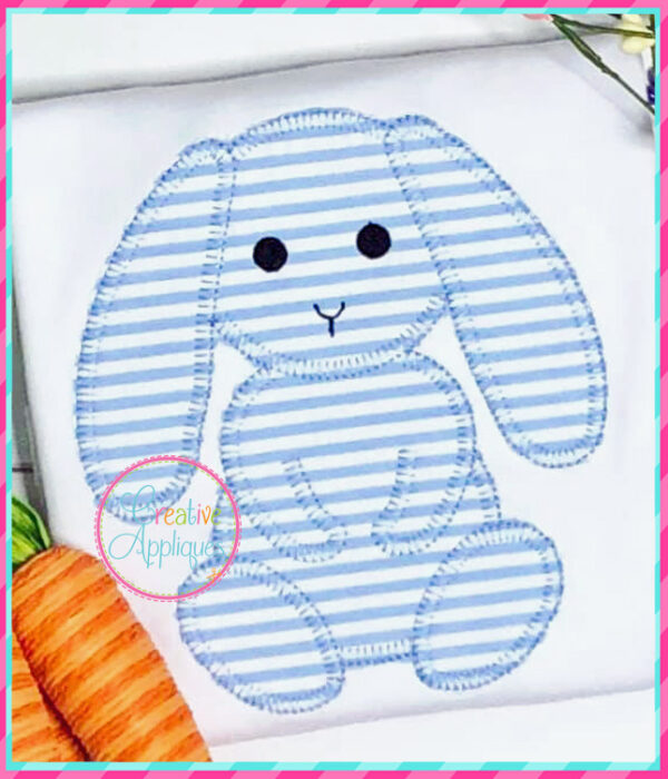 Blanket Stitch Floppy Eared Rabbit Applique