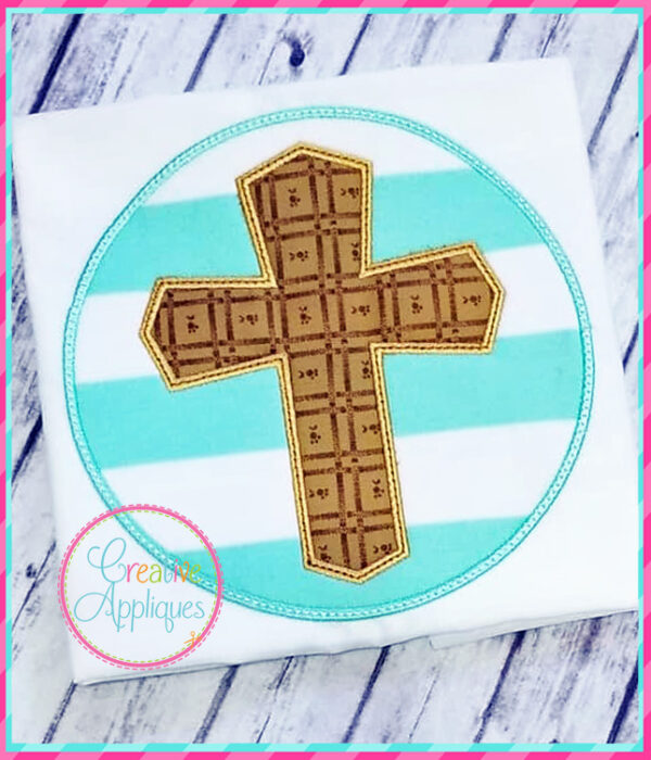 Cross Circle Applique