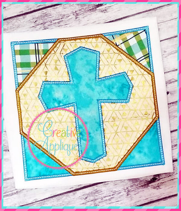 Cross Square Applique