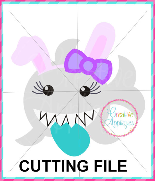 Girl Easter Shark Cutting File