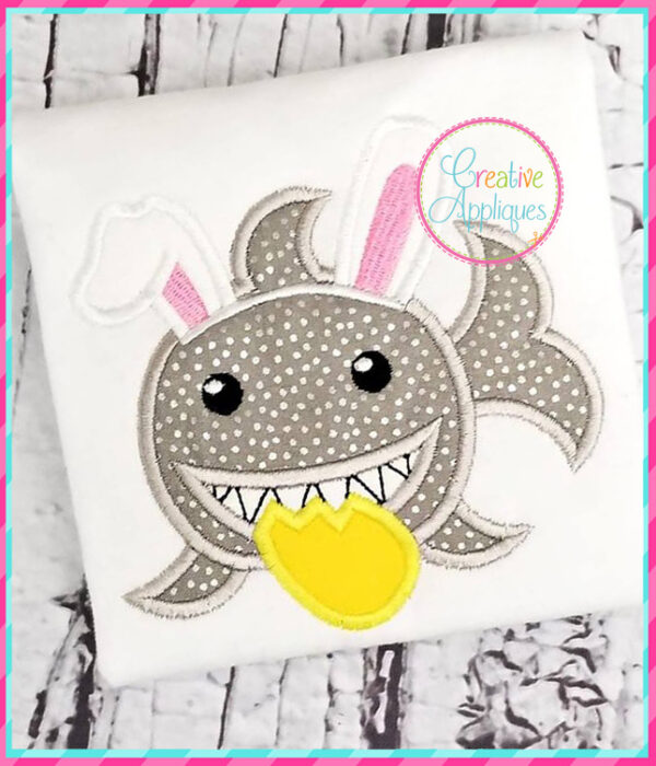 Easter Shark Applique - Image 5