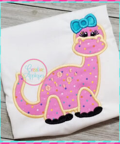 Dinosaur Girl Applique - Creative Appliques