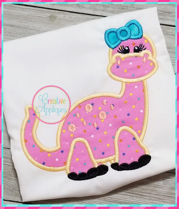 Dinosaur Girl Applique - Image 4