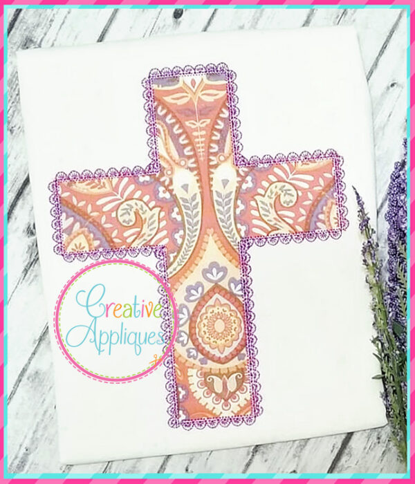 Lace Stitch Cross Applique