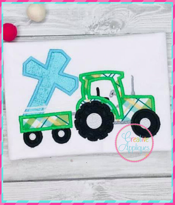 Tractor Cross Applique - Image 3