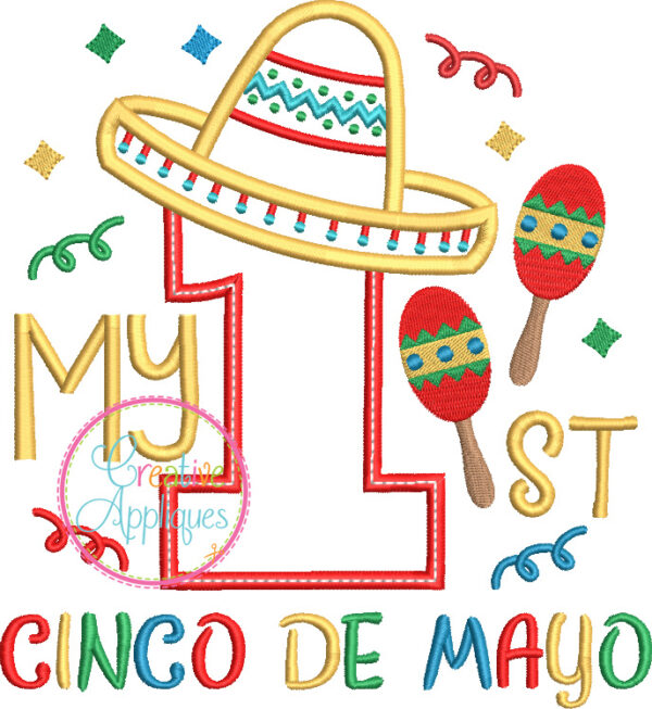 My 1st Cinco de Mayo Applique - Image 2