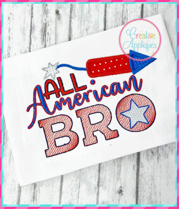 All American Bro Embroidery - Image 2