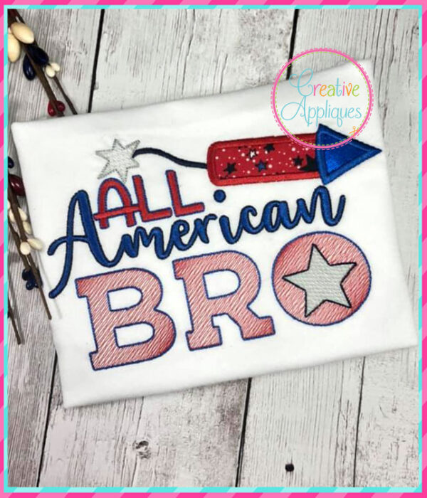 All American Bro Embroidery