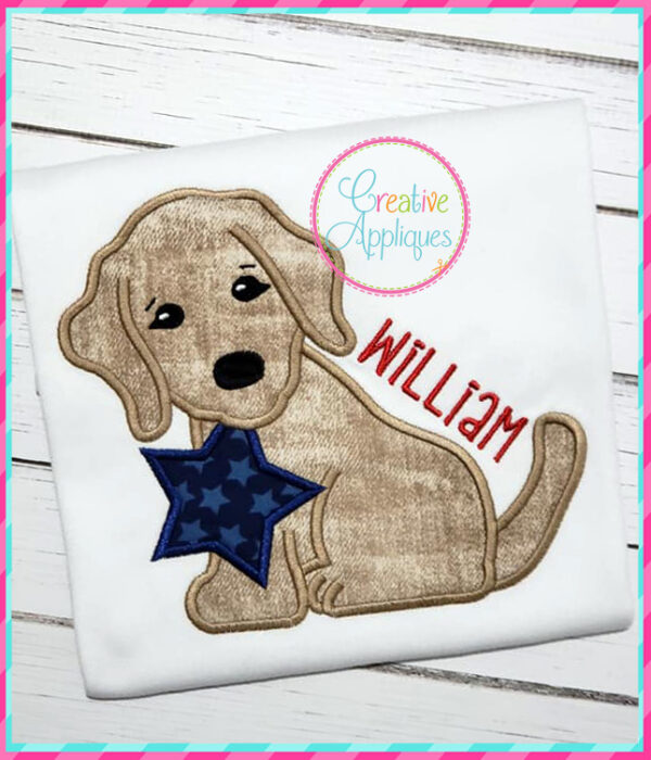 Dog Star Applique