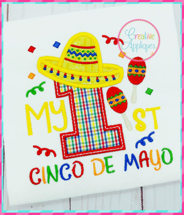 My 1st Cinco de Mayo Applique - Image 3