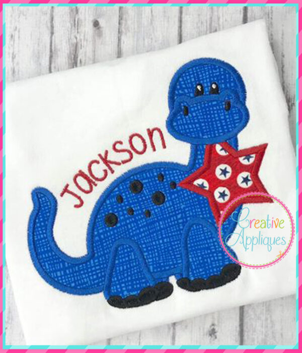 Dinosaur Star Applique - Image 3