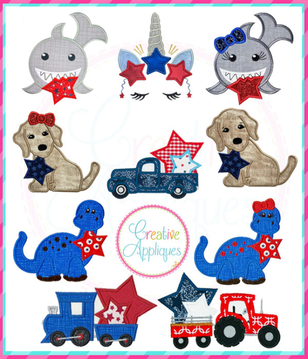 Patriotic Set Applique 2019