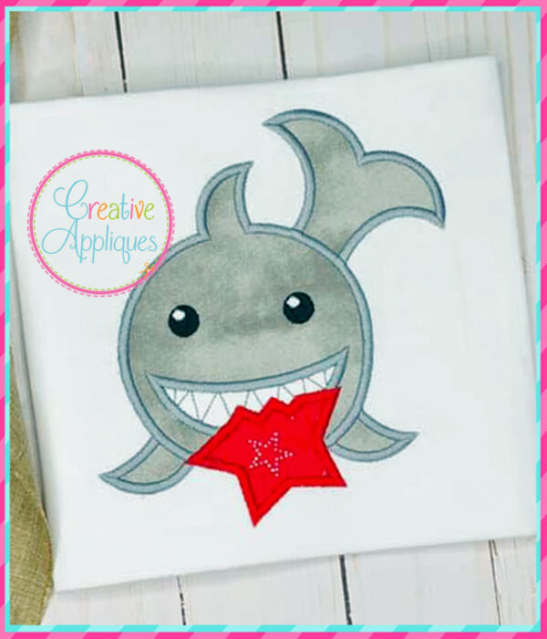 Shark Star Applique - Image 3