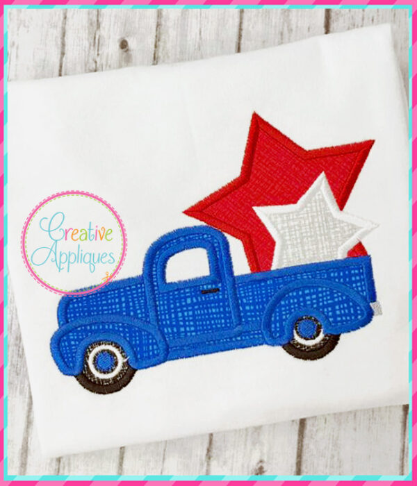 Antique Truck Stars Applique - Image 3