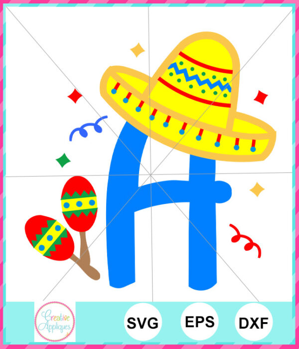 Sombrero Alphabet Set Cut File