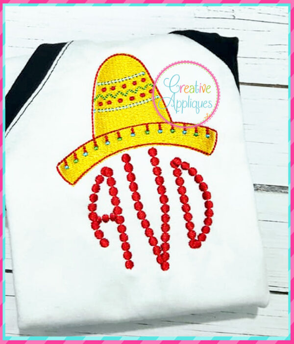 Sombrero Topper Embroidery