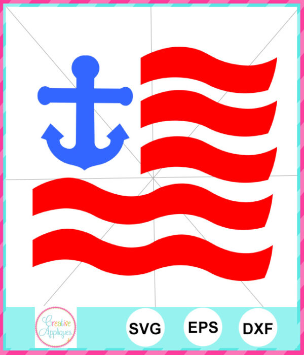 Anchor Flag Cut File