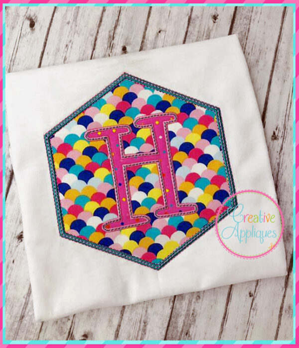 Hexagon 1 Applique Frame