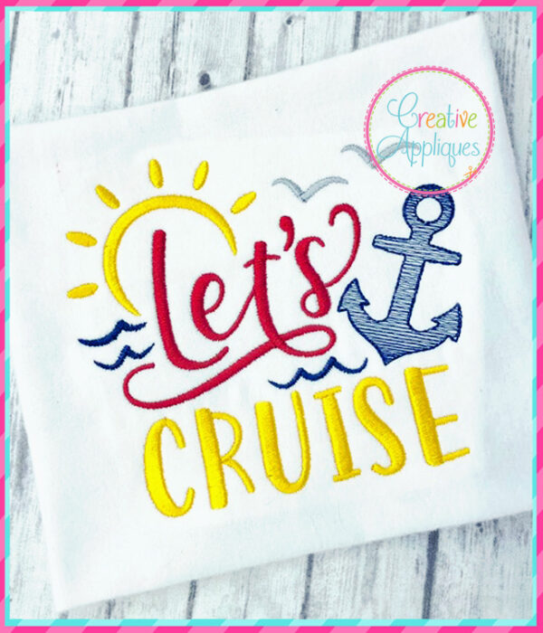 Let's Cruise Embroidery