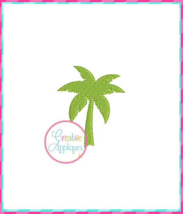 Palm Tree Miniature Embroidery