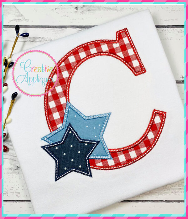 Stars Alphabet Applique