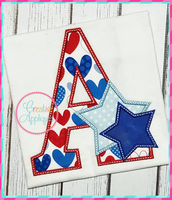 Stars Alphabet Applique - Image 6