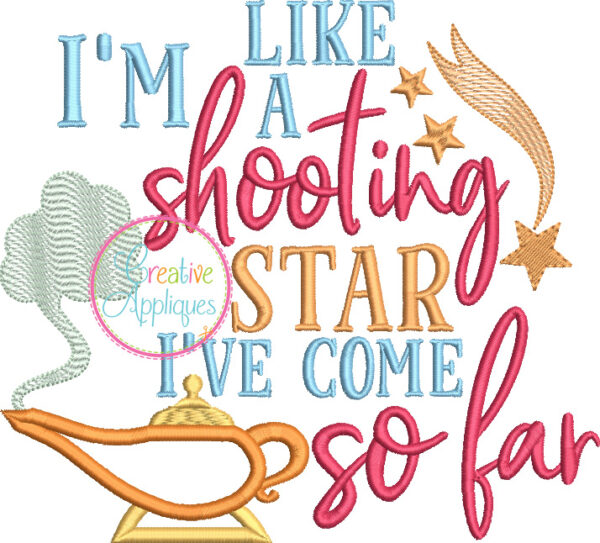 I'm Like a Shooting Star Applique - Image 2