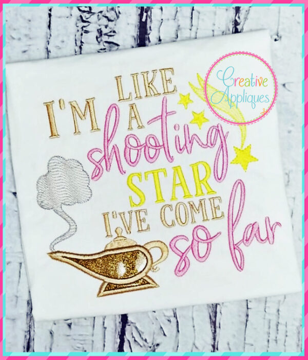 I'm Like a Shooting Star Applique - Image 5