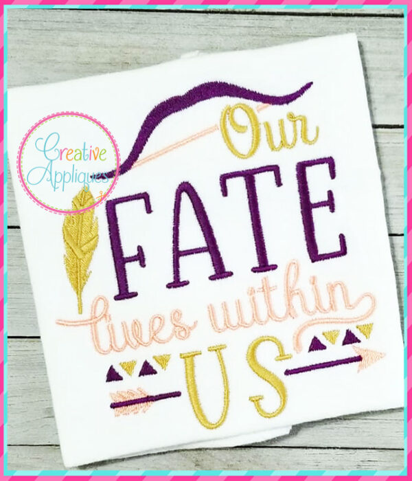 Our Fate Lives Within Us Embroidery - Image 3