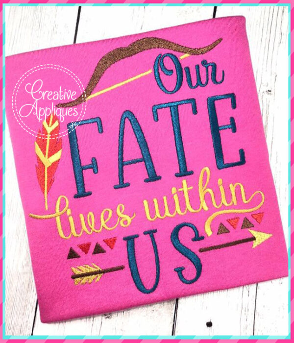 Our Fate Lives Within Us Embroidery - Image 2