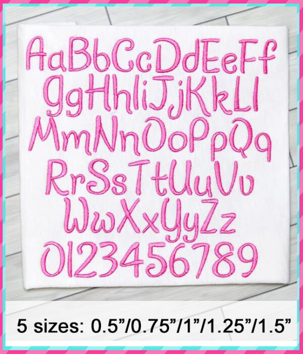 Yummy Embroidery Font - Image 5