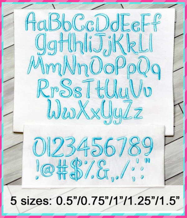 Yummy Embroidery Font - Image 4