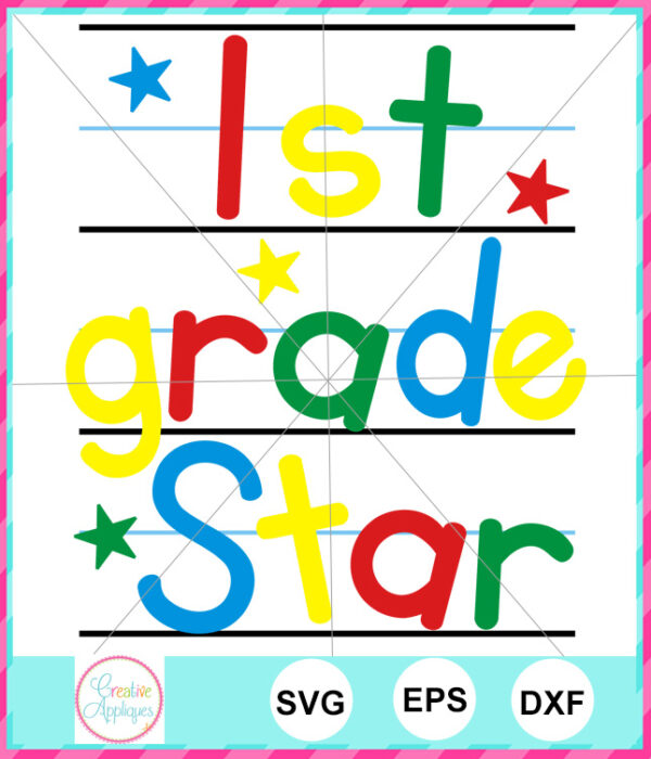 1st Grade Star Cut File