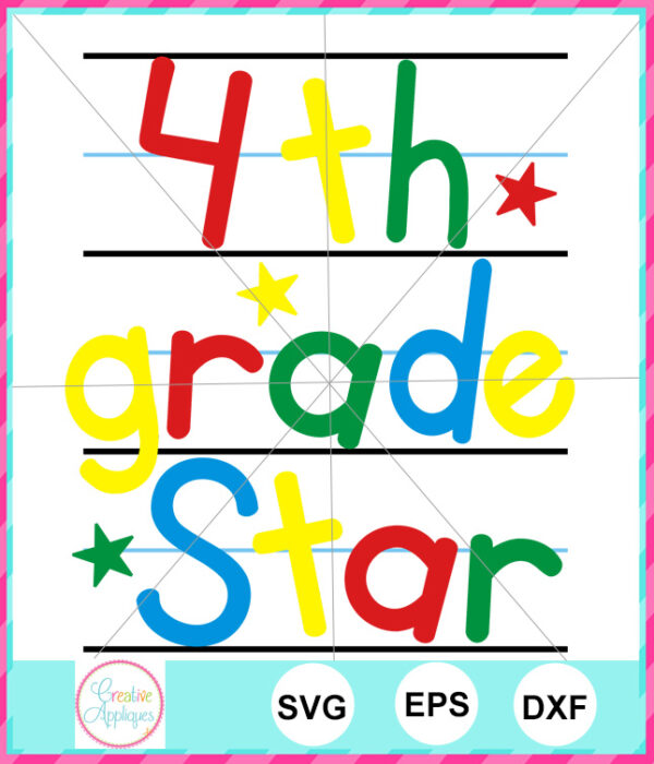 4th Grade Star Cut File