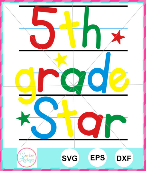 5th Grade Star Cut File