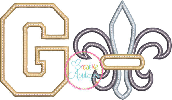 Go Fleur De Lis Applique - Image 2