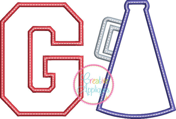 Go Megaphone Applique - Image 2