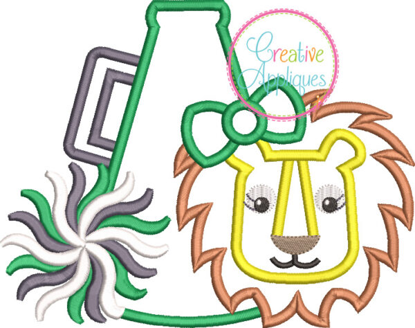 Lion Megaphone Applique - Image 2