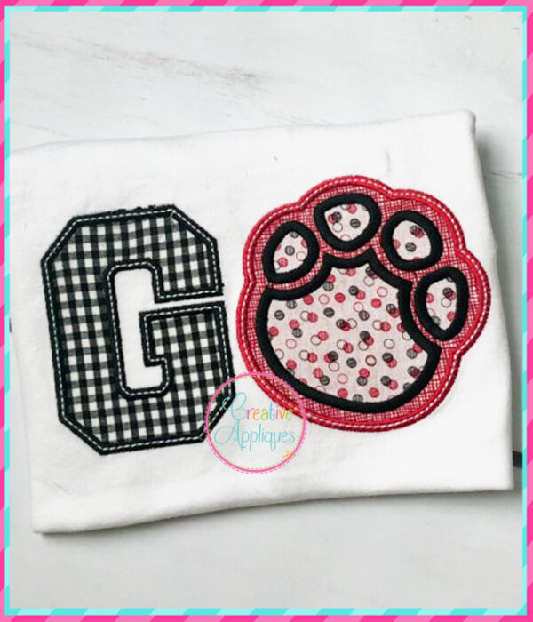 Go Elephant Paw Applique - Image 4