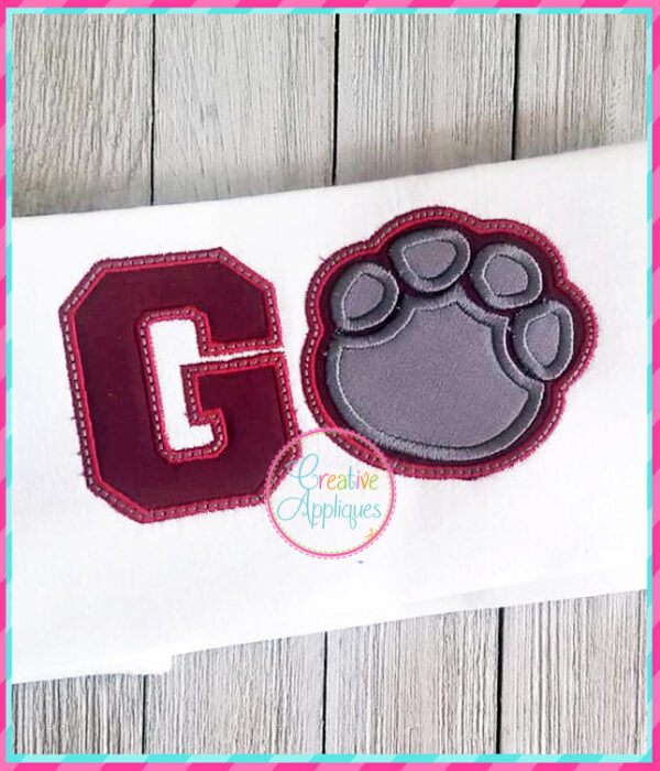 Go Elephant Paw Applique - Image 3