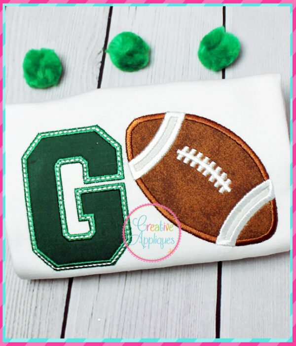 Go Football Applique - Image 3