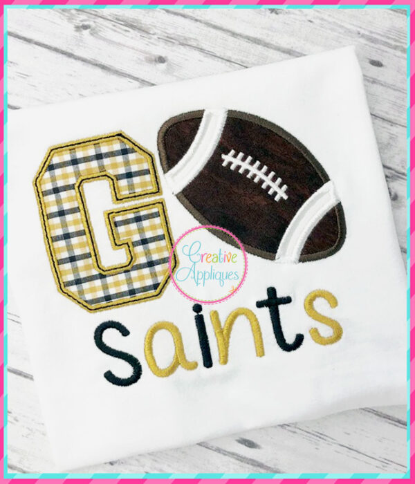 Go Football Applique - Image 4