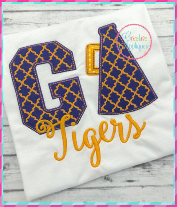 Go Megaphone Applique