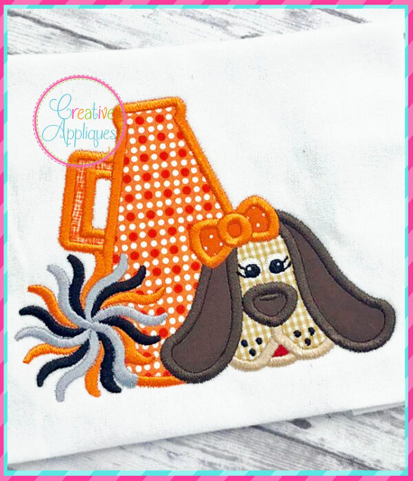 Mascot Cheer Megaphone Applique Set - Image 13