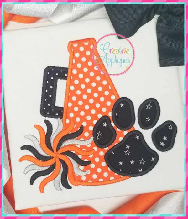 Mascot Cheer Megaphone Applique Set - Image 18