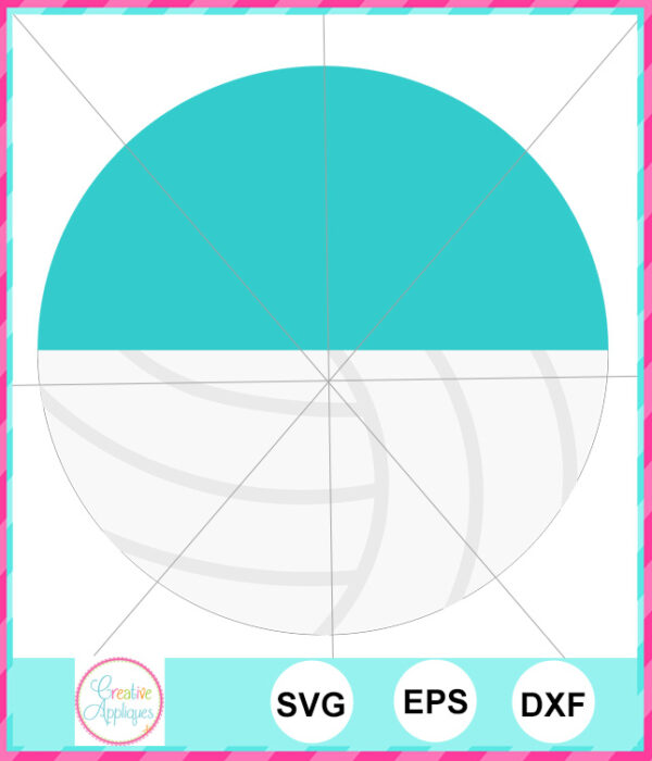 Monogram Volleyball Cut File