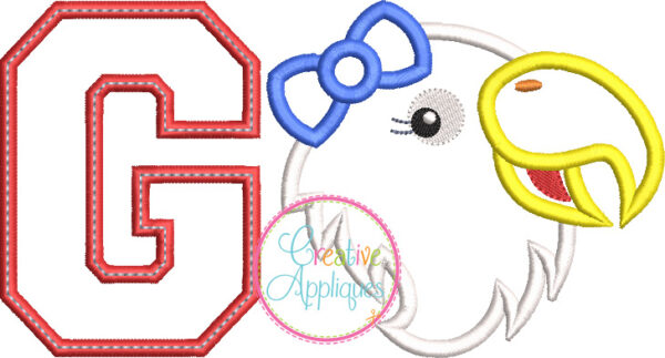 Go Girl Mascot Applique Set - Image 5