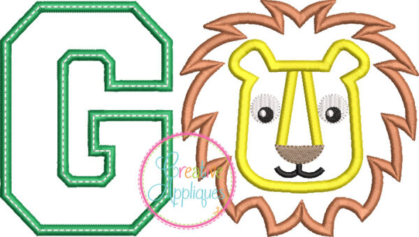 Go Lion Applique - Image 2